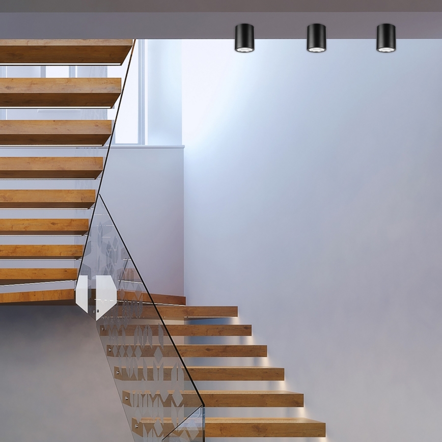 Lampa LED spot TACO 1xE27/15W/230V negru