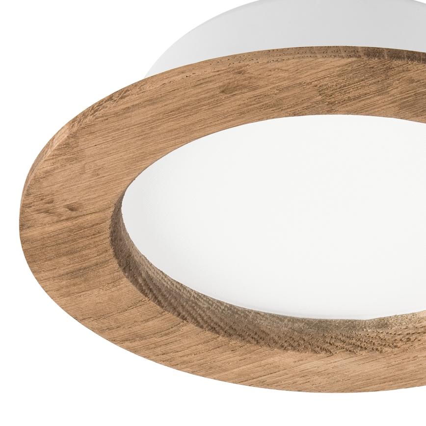 Lumină LED pentru tavan WOODY SPOT LED/12,5W/230V 3000K nuc Ø 16 cm