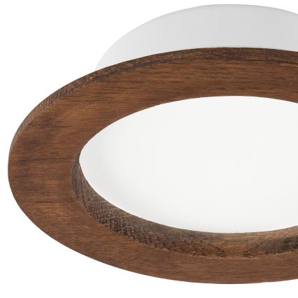 Corp de iluminat LED pentru tavan WOODY SPOT LED/12,5W/230V 4000K cireș ? 16 cm