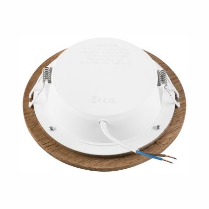 Lumină LED pentru tavan WOODY SPOT LED/12,5W/230V 4000K nuc Ø 16 cm