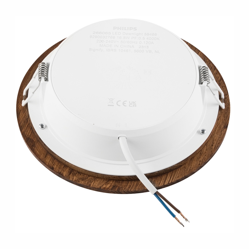 Corp de iluminat LED pentru tavan WOODY SPOT LED/16,5W/230V 4000K, culoare cireș, Ø 18,5 cm