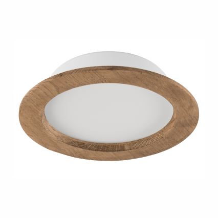 Lumină LED pentru tavan WOODY SPOT LED/16,5W/230V 4000K nuc Ø 18,5 cm