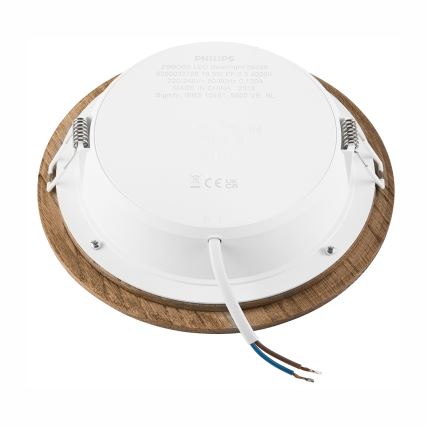 Lumină LED pentru tavan WOODY SPOT LED/16,5W/230V 4000K nuc Ø 18,5 cm