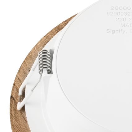 Lumină LED pentru tavan WOODY SPOT LED/16,5W/230V 4000K nuc Ø 18,5 cm