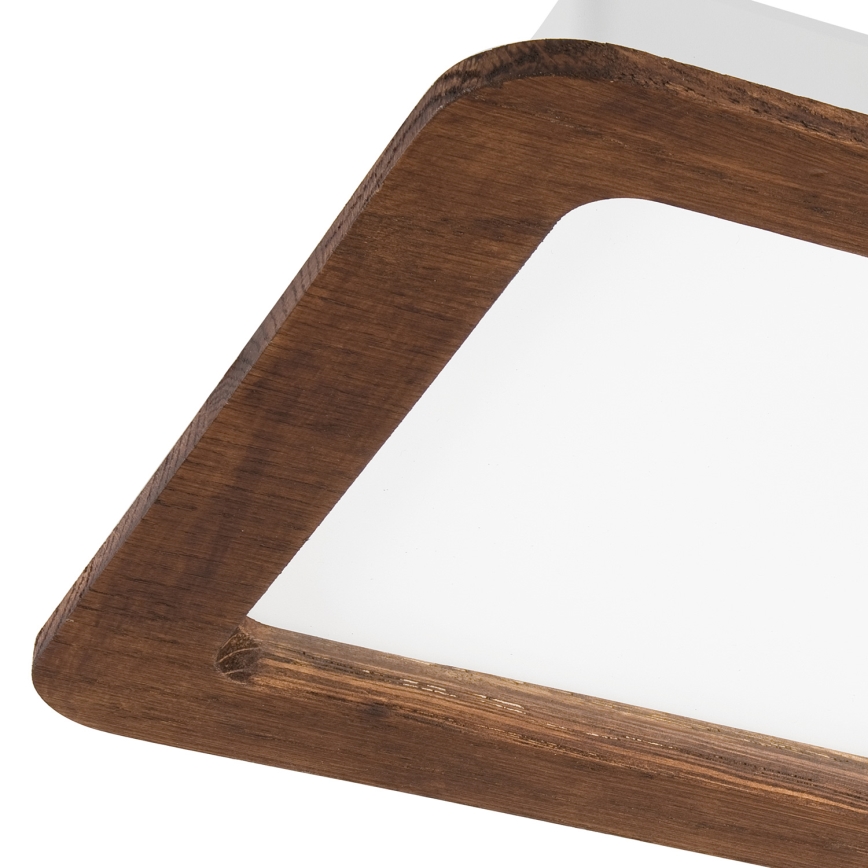 Lumină LED pentru tavan WOODY SPOT LED/17W/230V 3000K, finisaj cireș, 18,5x18,5 cm