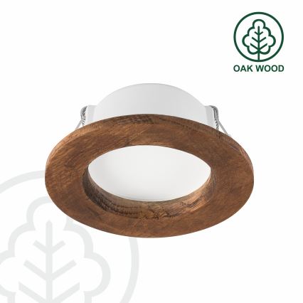 Corp de iluminat LED pentru tavan WOODY SPOT LED/5,5W/230V 4000K cireș ? 10 cm