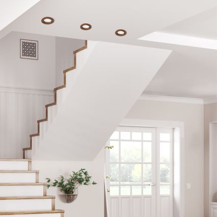 Corp de iluminat LED pentru tavan WOODY SPOT LED/5,5W/230V 4000K cireș ? 10 cm