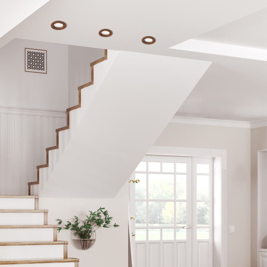 Corp de iluminat LED pentru tavan WOODY SPOT LED/5,5W/230V 4000K cireș ? 10 cm