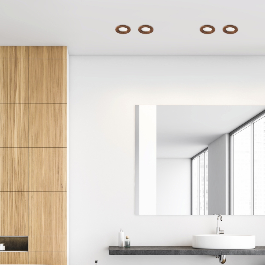 Corp de iluminat LED pentru tavan WOODY SPOT LED/5,5W/230V 4000K cireș ? 10 cm