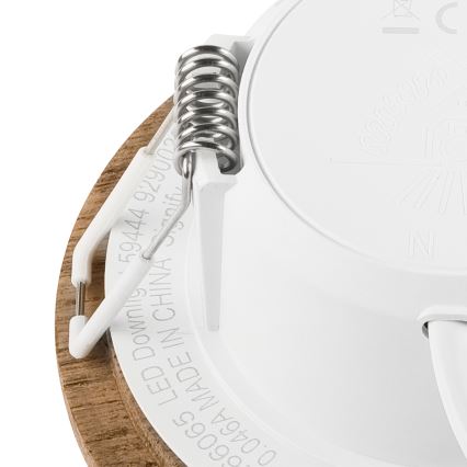 Corp de iluminat LED pentru tavan WOODY SPOT LED/5,5W/230V 4000K nuc Ø 10 cm