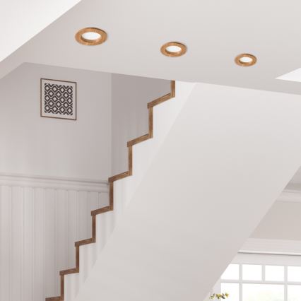 Corp de iluminat LED pentru tavan WOODY SPOT LED/5,5W/230V 4000K stejar ? 10 cm