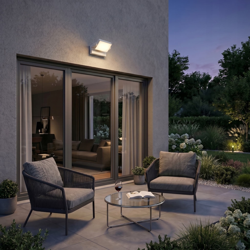 Lampă de perete LED dimabilă pentru exterior LED/12/18/24W/230V 3000/4000/6500K IP54 albă