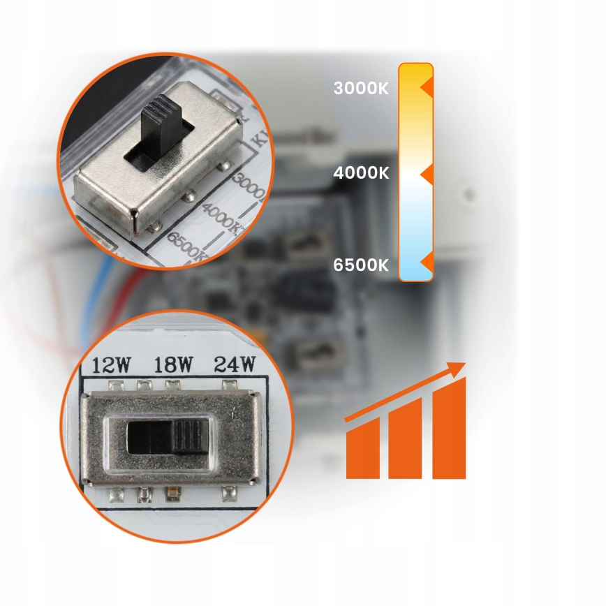 Lampă de perete LED dimabilă pentru exterior LED/12/18/24W/230V 3000/4000/6500K IP54 albă
