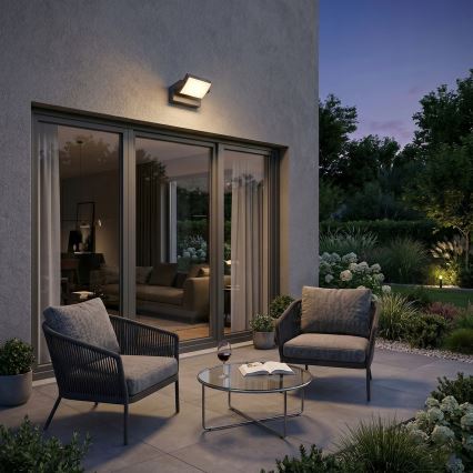 Lampă LED de perete reglabilă pentru exterior LED/12/18/24W/230V 3000/4000/6500K IP54 neagră