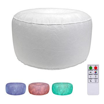 LED Taburet gonflabil cu telecomandă LED/5V/60cm