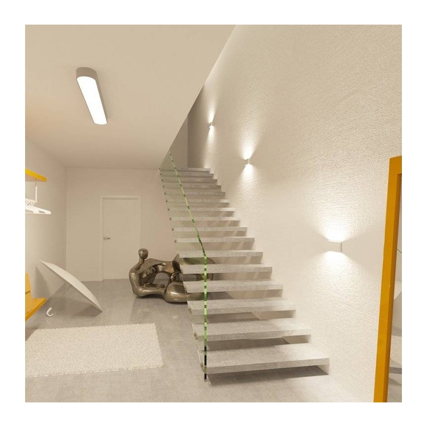 LED2 - Lampă de perete LED pentru exterior FLAT 2xLED/3W/230V IP65 3000K/4000K/5700K albă