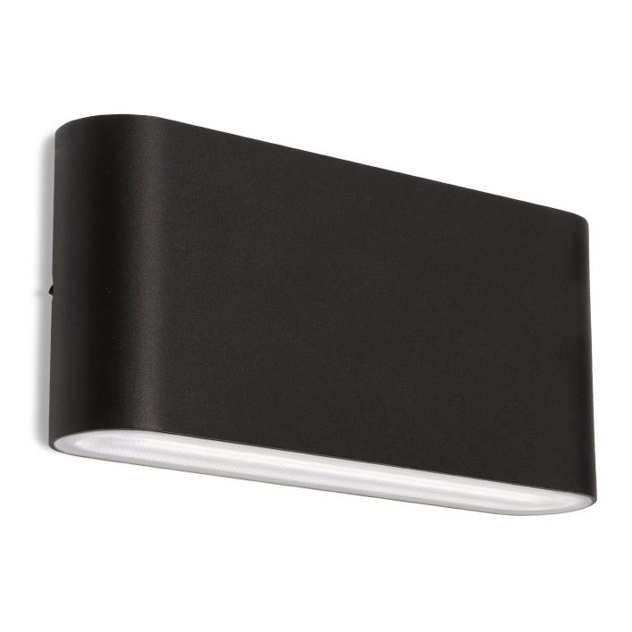 LED2 - Lampă de perete LED pentru exterior FLAT 2xLED/5W/230V IP65 3000K/4000K/5700K negru