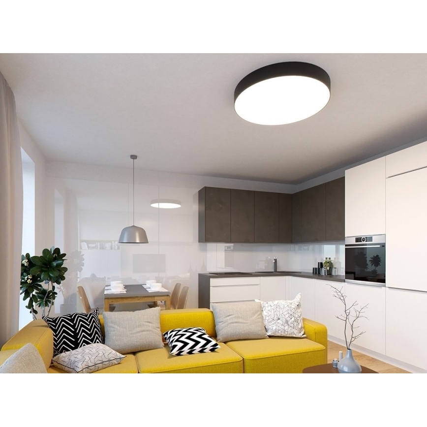 LED2 - Lampă de plafon LED dimabilă MONO LED/100W/230V 3000K/4000K negru