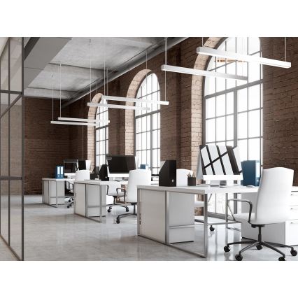 LED2 - Lustră LINO pe cablu, LED/24W/230V, 3000K/3500K/4000K, 90 cm, neagră