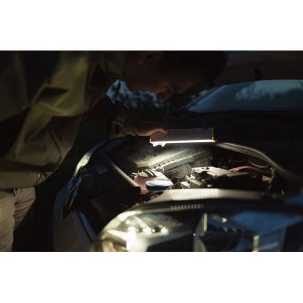 Ledlenser AF2R - Lampă de lucru LED reîncărcabilă, cu reglare a intensității, IP54, 1000 lm, 50 h, 4810 mAh