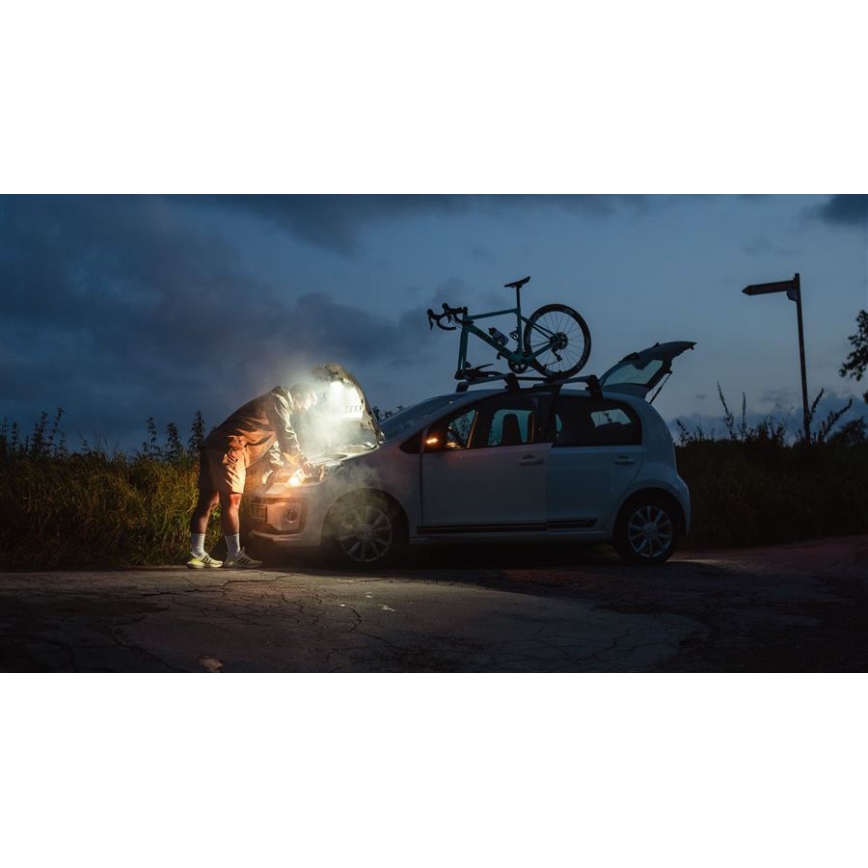 Ledlenser AF2R - Lampă de lucru LED reîncărcabilă, cu reglare a intensității, IP54, 1000 lm, 50 h, 4810 mAh