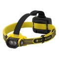 Ledlenser EXH6R - frontală LED reîncărcabilă cu intensitate reglabilă, 1900 mAh, IP68, 250 lm, 15 ore, galbenă