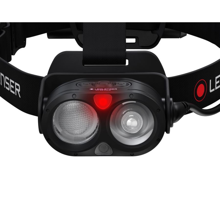 Ledlenser H19R CORE - Lanternă frontală reîncărcabilă LED, reglabilă, 4800 mAh, IP67, 3500 lm, 20 ore, neagră