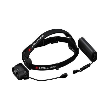 Ledlenser H19R CORE - Lanternă frontală reîncărcabilă LED, reglabilă, 4800 mAh, IP67, 3500 lm, 20 ore, neagră