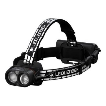 Ledlenser H19R SIGNATURE - Lampă frontală LED reîncărcabilă, dimabilă, 4800 mAh, IP68, 4000 lm, 20 ore, neagră