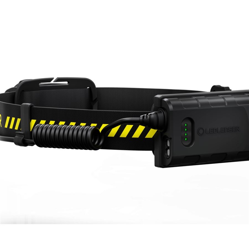 Ledlenser H5R WORK - lanternă frontală reîncărcabilă cu LED, dimabilă, 1800 mAh, IP67, 500 lm, autonomie 45 h, neagră