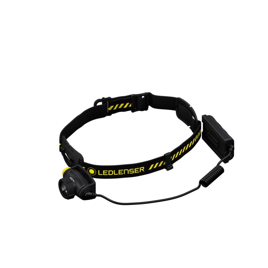 Ledlenser H5R WORK - lanternă frontală reîncărcabilă cu LED, dimabilă, 1800 mAh, IP67, 500 lm, autonomie 45 h, neagră