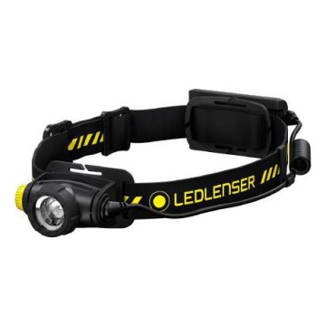 Ledlenser H5R WORK - lanternă frontală reîncărcabilă cu LED, dimabilă, 1800 mAh, IP67, 500 lm, autonomie 45 h, neagră