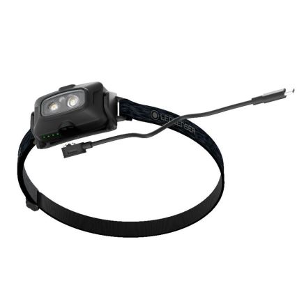 Ledlenser HF4R Core - Lanternă frontală reîncărcabilă cu LED, reglare a intensității, 1000 mAh, IP68, 500 lm, 35 ore, neagră