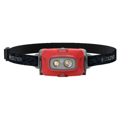 Ledlenser HF4R Core - Frontală LED reîncărcabilă, cu reglare a intensității, 1000 mAh, IP68, 500 lm, 35 h, roșie