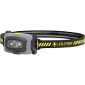 Ledlenser HF4R Work - Lanternă frontală LED reîncărcabilă, cu reglare a intensității, 500 lm, acumulator 1000 mAh, IP68, autonomie 35 h, neagră