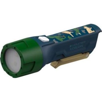 Ledlenser KIDBEAM4 DINO - Lanternă LED reglabilă pentru copii, alimentare 2xAAA, IP44, verde