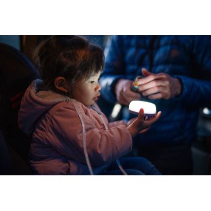 Ledlenser KIDCAMP6 RAINBOW - Lampă LED portabilă cu intensitate reglabilă, alimentare 3xAAA, IP44, albastru