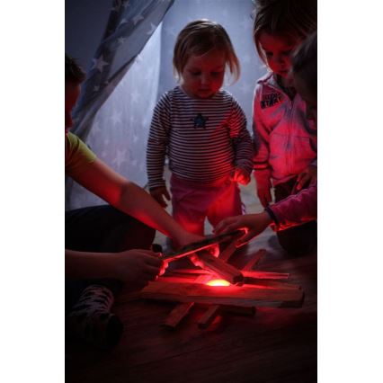 Ledlenser KIDCAMP6 RAINBOW - Lampă LED portabilă cu intensitate reglabilă, alimentare 3xAAA, IP44, albastru