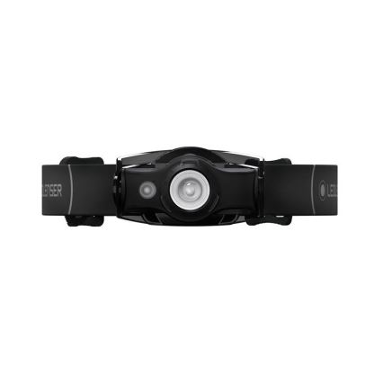 Ledlenser MH4 - Lanternă frontală reîncărcabilă LED reglabilă, 400 lm, baterie 750 mAh, autonomie 35 h, IP54, negru