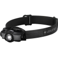Ledlenser MH5 - lanternă frontală LED reîncărcabilă, reglabilă, 1xAA, 750 mAh, IP54, 400 lm, 35 h, negru/gri