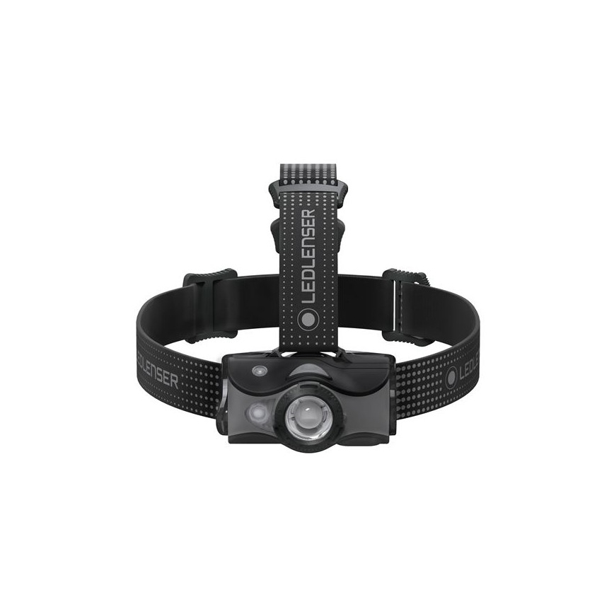 Ledlenser MH7 - Lanternă frontală LED reîncărcabilă, cu intensitate reglabilă, 1550 mAh, IP54, 600 lm, autonomie 40 ore, negru/gri