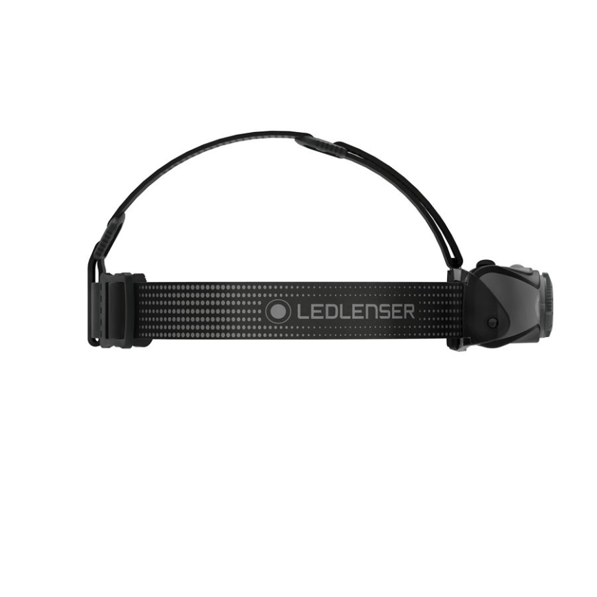 Ledlenser MH7 - Lanternă frontală LED reîncărcabilă, cu intensitate reglabilă, 1550 mAh, IP54, 600 lm, autonomie 40 ore, negru/gri