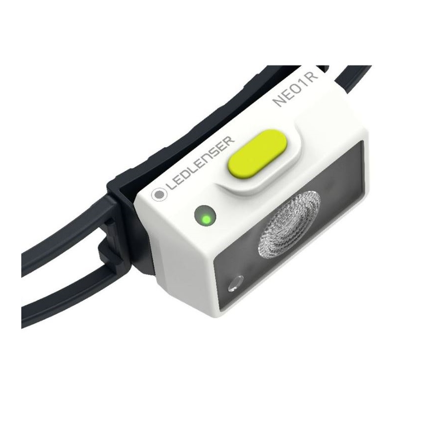 Ledlenser NEO1R - frontală LED reîncărcabilă cu reglare a intensității, 250 lm, baterie 730 mAh, IP67, autonomie 15 h, verde