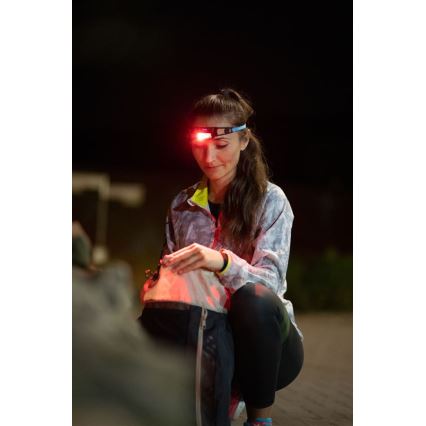 Ledlenser NEO1R - frontală LED reîncărcabilă, cu reglare a intensității, LED/730 mAh, IP67, 250 lm, 15 h, albastră