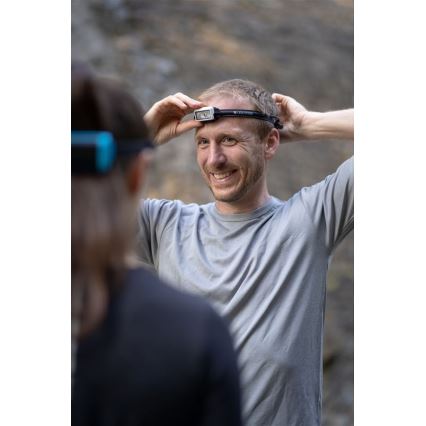 Ledlenser NEO3 - Lampă frontală LED cu reglaj al intensității, alimentare 3xAAA, grad de protecție IP54, 400 lm, autonomie 20 ore, negru/alb