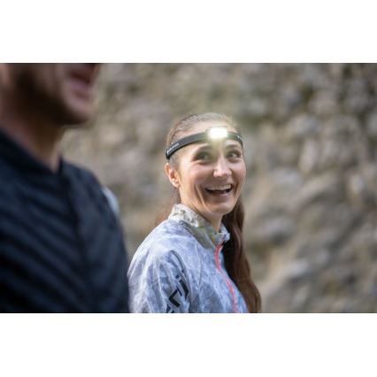 Ledlenser NEO5R - Lampă frontală reîncărcabilă cu LED, cu intensitate reglabilă, 1800 mAh, IP54, 600 lm, 35 h, albastră