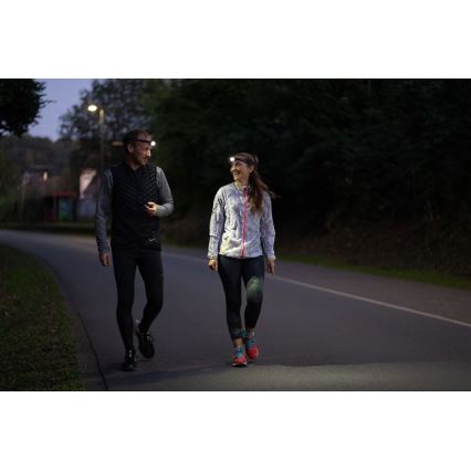 Ledlenser NEO5R - frontală LED reîncărcabilă cu reglare a luminozității, baterie 1800 mAh, IP54, 600 lm, autonomie 35 h, negru/alb