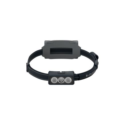 Ledlenser NEO9R - Lanternă frontală LED reîncărcabilă, cu reglare a luminozității, 5000 mAh, IP54, 1200 lm, 120 h, negru/gri