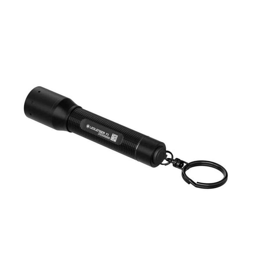 Ledlenser P3 - lanternă LED cu intensitate reglabilă, 1xAAA, IP54, 130 lm, 6,5 h, negru