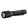 Ledlenser P5 - lanternă LED reglabilă, 1xAA, IP54, 200 lm, 8 h, neagră